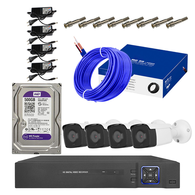 سیستم امنیتی کامل دوربین مداربسته مدل 1004